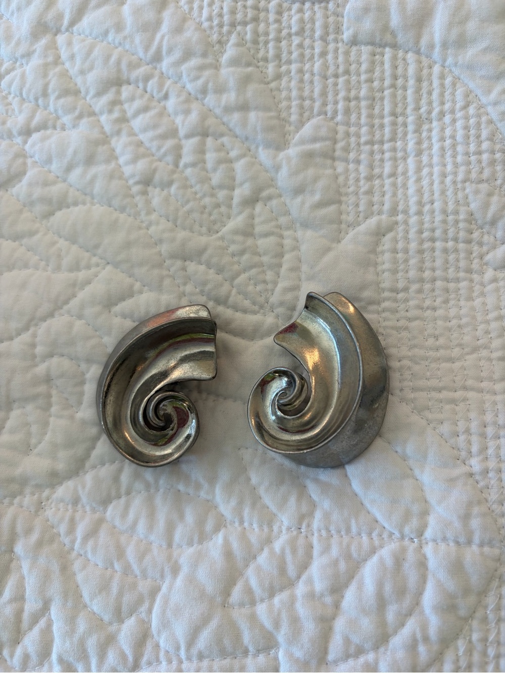 ZARA Silver Swirl Earrings